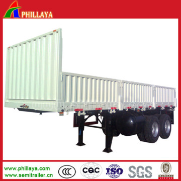 2 Axles 40 Tons Side Wall Open Semi Trailer